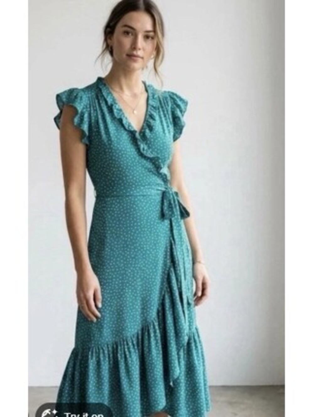 NWOT Kate Spade Poolside midi dot wrap dress size 6